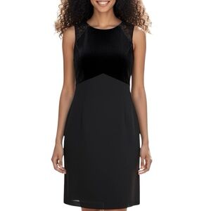 NWT  Roberta Black Illusions Dress. Sz 7/8.